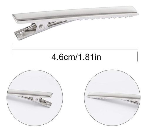 1. 100 Grampos De Cabelo De Crocodilo, Broches E Penteado De
