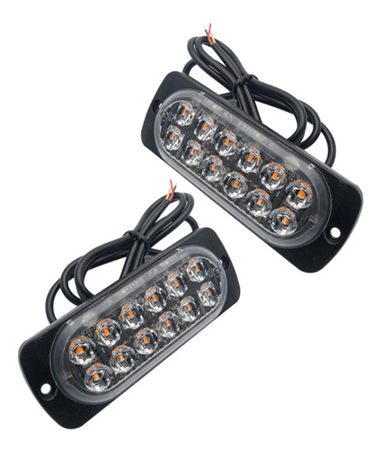 Luz De Advertencia Intermitente De 12 Led Para Camiones, Ama