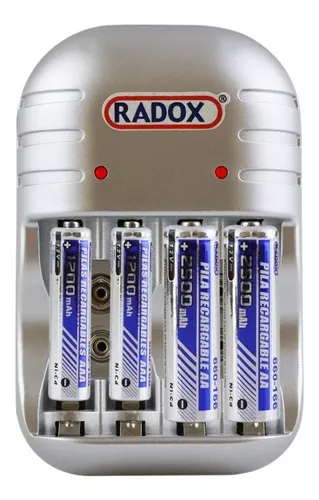 Cargador de pilas AA AAA 9v Radox 660-166