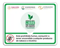 Comprar Señalamiento Prohibido Fumar Nueva Ley Cofepris Señal 25x35