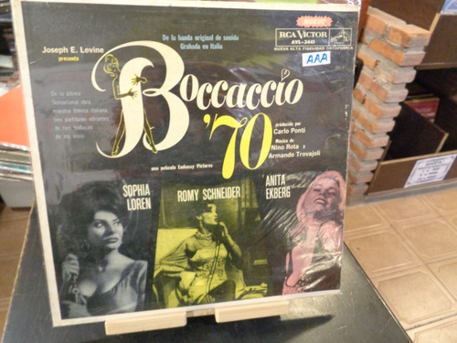 Boccaccio '70 Sophia Loren Fellini Etc Vinilo B1 Sonora Peli