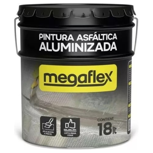 Pintura Asfaltica Aluminizada Megaflex 18lts