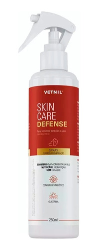 Skin Care Defense 250ml Cães E Gatos Vetinil