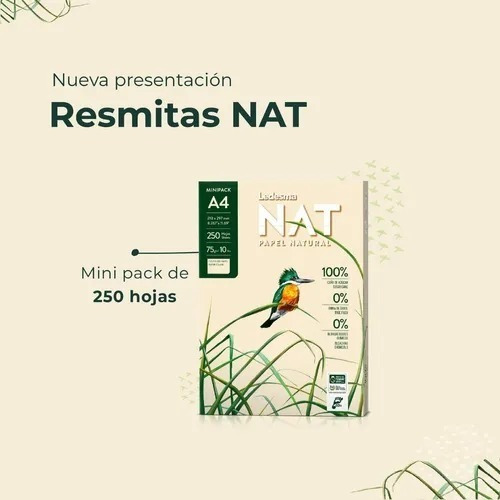 Imagen 3 de 9 de 10 Resmas A4 Ledesma Nat 75grs Papel Natural Eco 250 Hojas