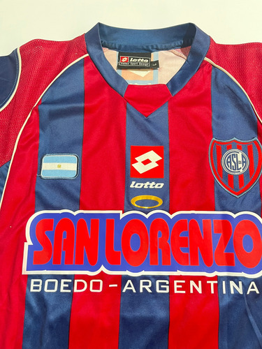 Camiseta San Lorenzo Boedo Argentina 2005 Lotto #14 Santana (Usado)
