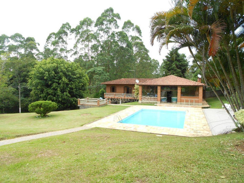 Chácara Com 10 Mil M², Casa De Caseiro, Salão De Festas, Piscina, 7 Dorms Sendo 3 Suítes À Venda, 10000 M² Por R$ 2.000.000 - Das Brotas - Cotia/sp - Ch0245