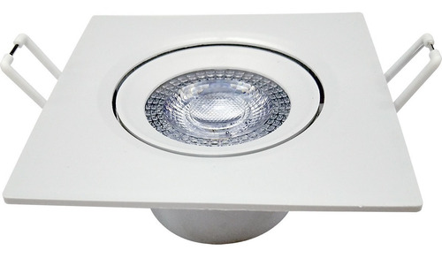 Imagem 2 de 7 de Spot Led Embutir Direcionável Quadrado 5w Luz Branca Avant