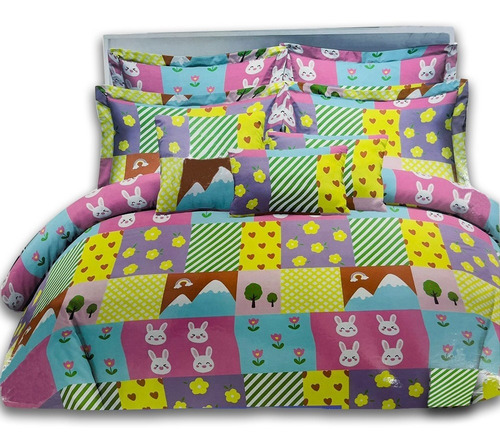 Imagen 1 de 7 de Juego Sábanas 1½ Plaza Infantil Estampada Niños Mayorista