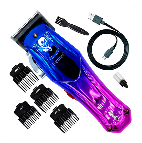 Maquina Corte Cabello Profesional Kemei Km 1218 Inalambrico