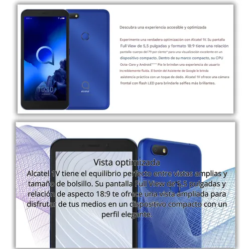 Alcatel 1v 2gb 16 Gb Dual Sim 4g Celular Smartphone Octacore