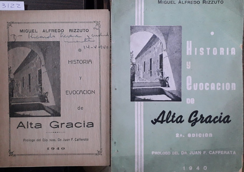 3122. Historia Y Evocación De Alta Gracia- Rizzuto, Miguel A