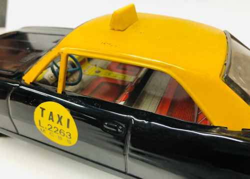 Juguete Antiguo De Lata Camaro Taxi Gorgo Ind Argentina Camaro Amarillo (Usado)