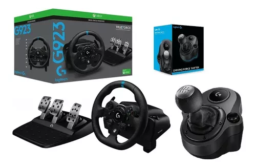 Volante Logitech G923, Com Pedais, Câmbio Trueforce