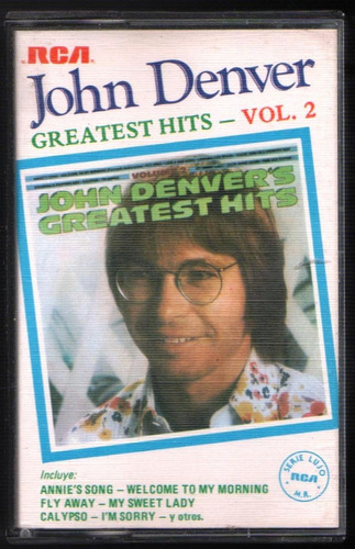 Cassette John Denver Grandes Éxitos Volumen 2. 