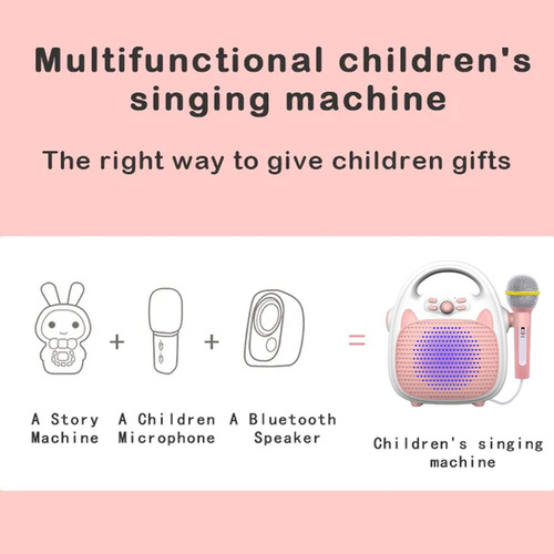 Jf Máquinas De Karaoke For Niños, Altavoces, Juguetes Color