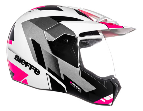 Capacete Moto Bieffe 3 Sport React Masculino Feminino Cross