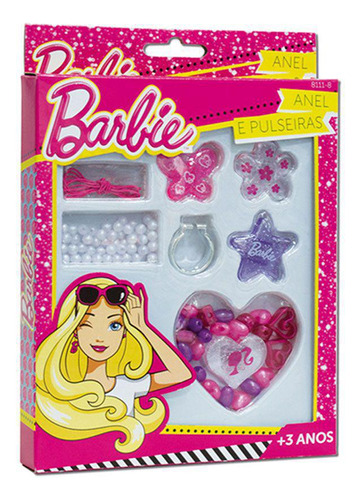 Kit Anel E Pulseiras Barbie - Fun