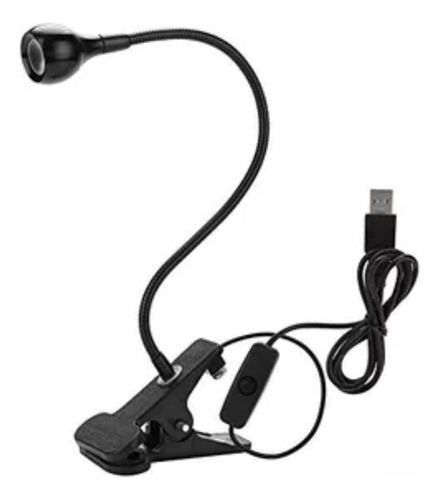 Lámparas Led Usb Luz Purpura Con Pinza Curado Flexible