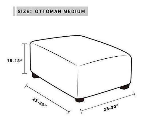 Funda Elastica Para Sillon Taburete Tamaño Mediano Azul