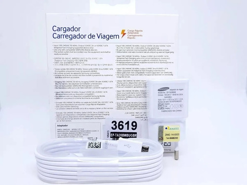 Imagem 3 de 5 de Carregador Turbo Original Samsung J2 J5 Prime J7 Pro Duo J8