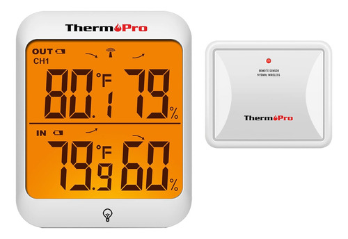 Tp63b - Termómetro Interiores Y Exteriores De 500 Pies...