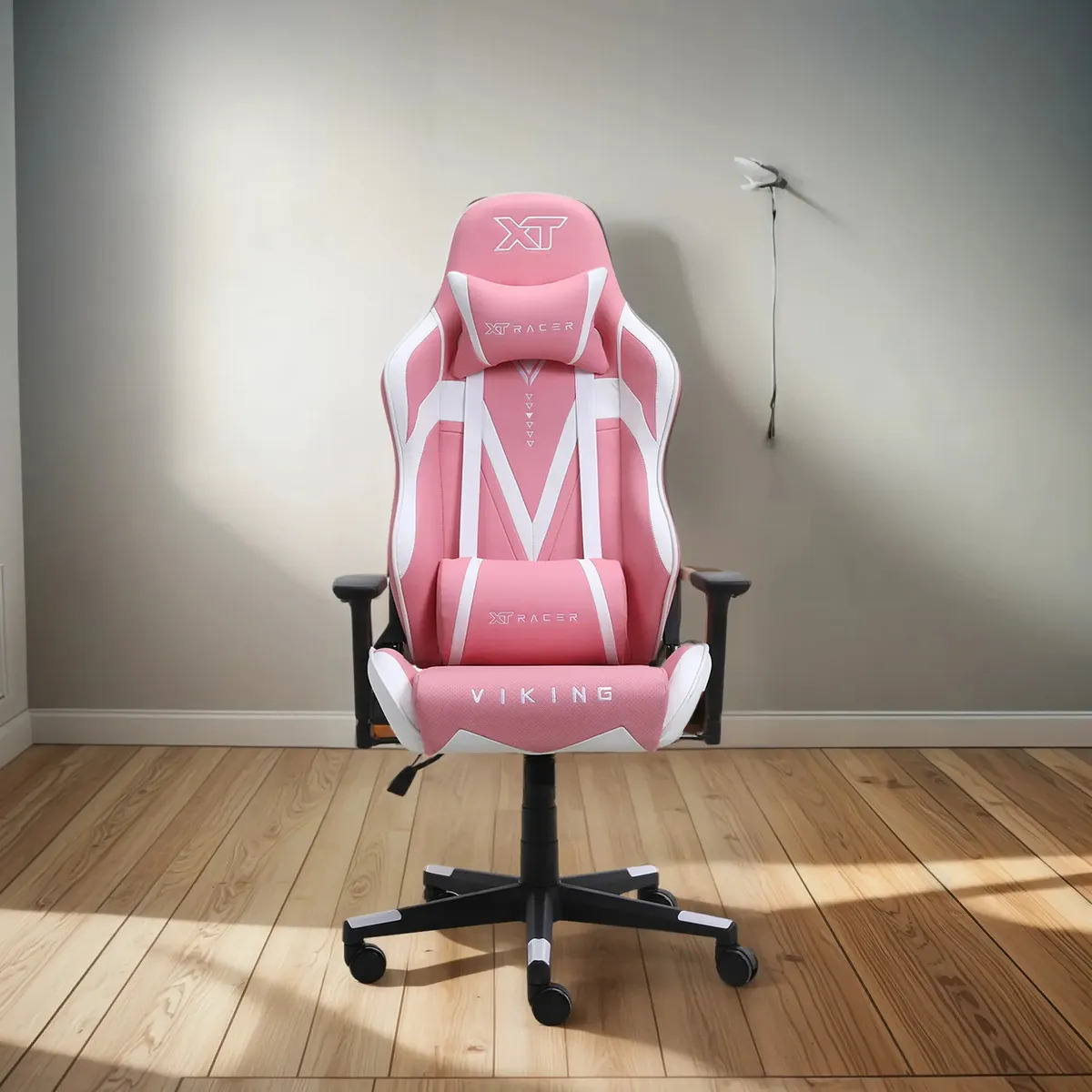 Cadeira Gamer Xt Racer Viking Series Cor Rosa E Branco