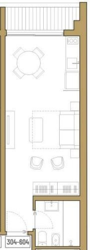 Imagen 2 de 10 de Apartamento En Venta - Monoambiente En Pocitos (ref: Bch-300)