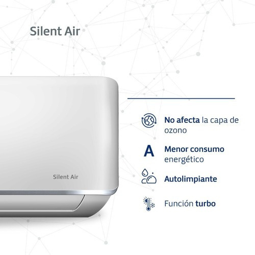 Aire acondicionado BGH Silent Air split frío/calor 5500 frigorías blanco 220V BS65WCCR