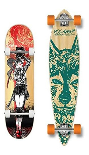 Patineta, Skatebboards Es Yocaher Complete Girl Samurai Red 