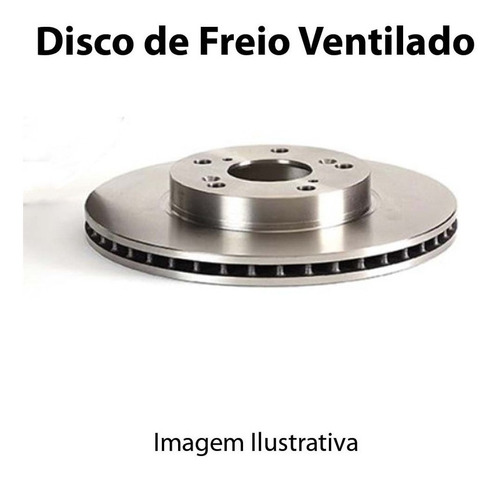 Disco De Freio Dianteiro 257mm Fiat Strada 1.4 Ano 2021