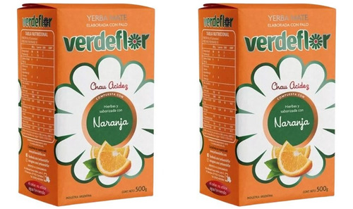 Yerba Mate Verde Flor Naranja 1 Kilo