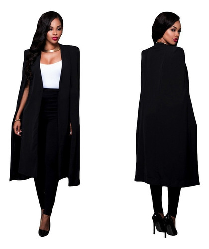 Slim Cloak Cape Shelter Chaqueta Chaqueta Split