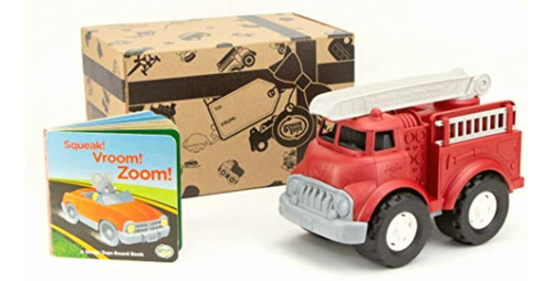 Green Toys Libro De Tablero Para Camión De Bomberos Y