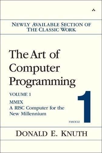 Art Ofputer Programming, Volume 1, Fascicle 1,.., de Knuth, Donald. Editorial Addison-Wesley Professional en inglés