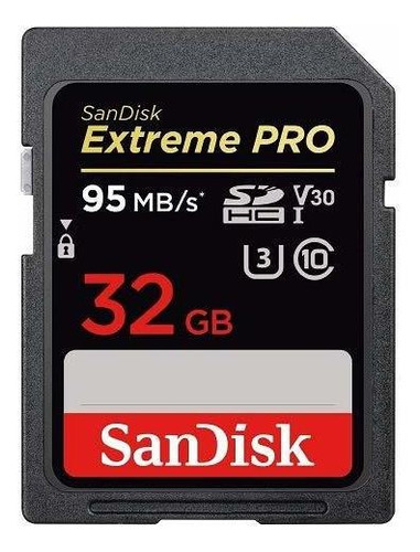 Memoria Sd Hc Extreme Pro 32 Gb Para Camara Digital Dslr