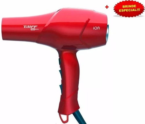 Secador De Cabelo Taiff Red Ion 1900 Watts, Vermelho 127 V