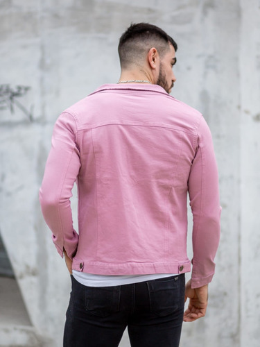 Campera Rosa Elastizada Hombre