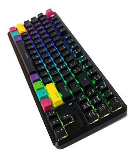 Imagen 5 de 7 de Teclado Mecánico Bluetooth Full Rgb Brown - Ajazz K870t