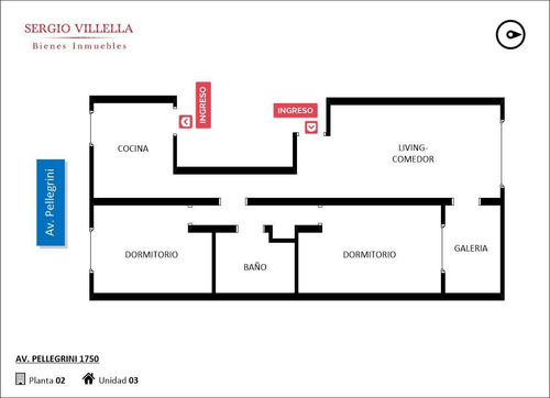 Imagen 2 de 12 de Departamento En Venta 2 Dormitorios En Rosario