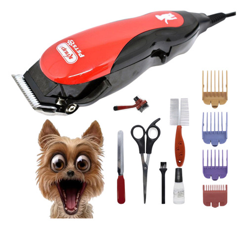 Máquina De Tosa Pet Cães Gatos Cachorro Kit Profissional