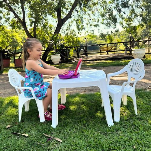 Mesinha Mesa Infantil Com 2 Poltronas Coloridas Aprender