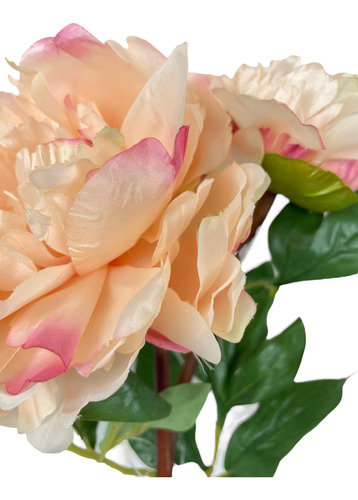 Peonia Con Botón Rosa Clara 54cm Artificial