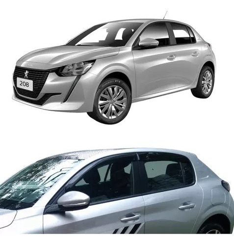 Gotero Deflector Paralluvia Peugeot 208 2022 2023 4 Puertas