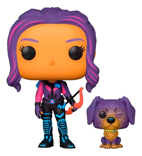 Funko Pop! Marvel Kate Bishop With Lucky The Pizza Dog