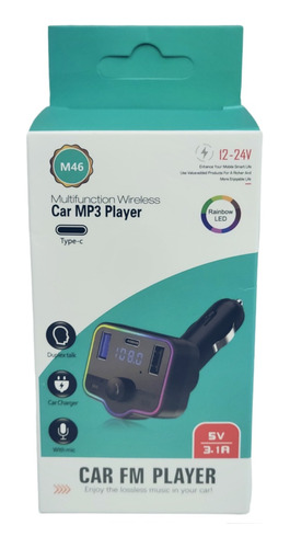 Cargador Y Receptor Bluetooth Para El Carro 