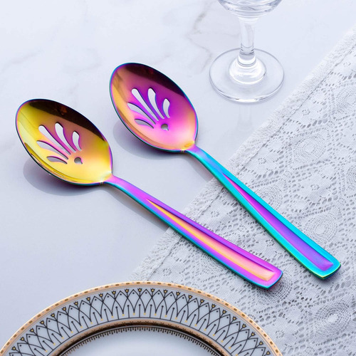 Juego De Utensilios De Servir Rainbow Hostess, Juego De Cubi