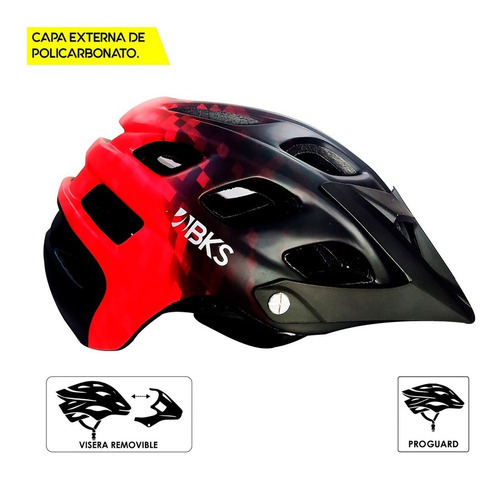 Casco Ciclismo Bicicleta Bmx Mtb Bks Montaña Ruta