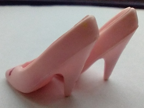 Barbie Zapatos Rosa Pálido Vintage Mattel (Usado)