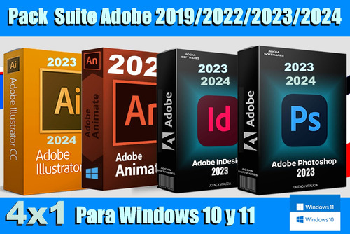 Photoshop Illustraitor Anímate Audition Suite Adobe 2024