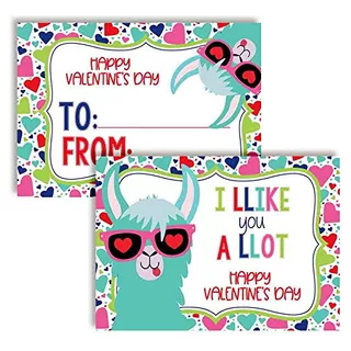 Tarjetas De San Valentín Temáticas De Llama Me Gusta...